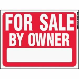 Hy-Ko Plastic Sign, For Sale By Owner (25-Pack) RS-605