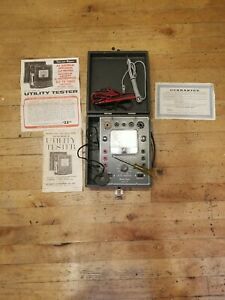 Vintage 1960 Utility Tester - Model 161- Accurate Instrument Co Inc Instructions