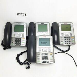 Lot of 4 Avaya Nortel 1140E VOIP System POE 6 Line Business Phone w/ Stand E2773