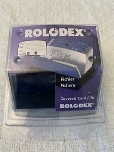 Rolodex Office Covered Card File Holder - 2.25 x 4&#034; - Address Phone Number - New