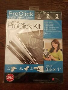 ProClick Modular Binding System, All In One Proclick Kit 2 Sets, 8.5x11 In.