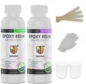 Bloombee Clear Epoxy Resin, 16oz When Mixed, 1:1 Ratio 2 Part Epoxy Resin, Coati