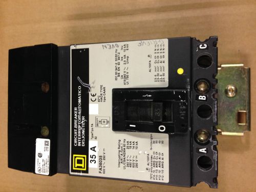 Square D FA36035 I-Line Circuit Breaker. Schneider. Tested &amp; Ready to Use.