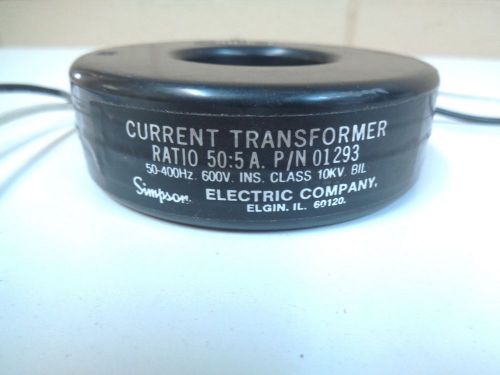 SIMPSON 01293 CURRENT TRANSFORMER - BRAND NEW! FREE SHIPPING!!!