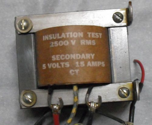 5 volts, 15 amp Transformer