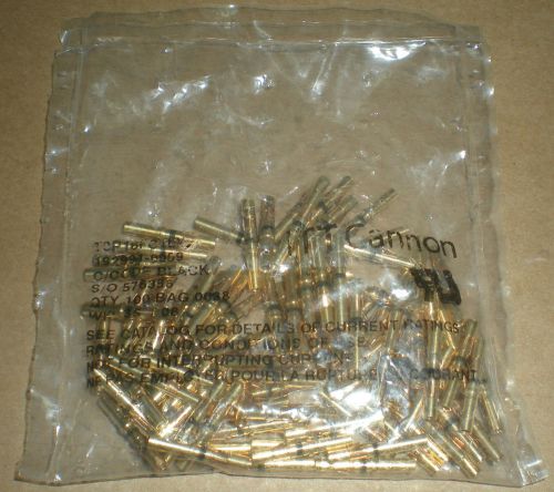 ITT CANNON T3P16FC1LX CONTACT FEMALE INSERT GOLD PLATED BRASS 16 AWG CRIMP 100PC