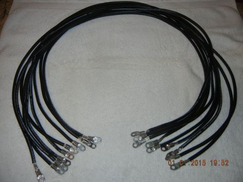 9cnt 4FT GROUNDING HARNESS STRAP. 6 GAUGE ROUND JACKETED TINNED COPPER CABLE