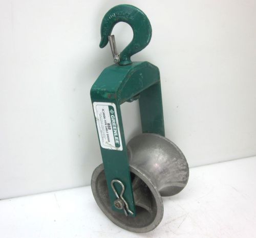 Greenlee 650 6&#034; hook-type cable sheave puller pulley 4000 lb capacity for sale