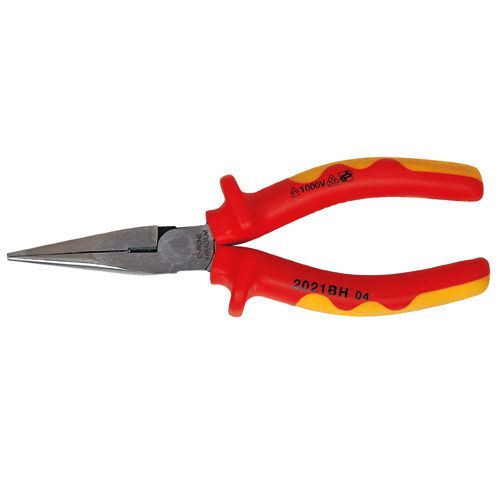 New SMATO 6&#034; VDE/DIN Safety High Leverage Insulated Long Nose Pliers