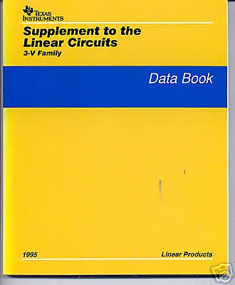 Texas Instruments Supplement Linear Circuits 3-V Family