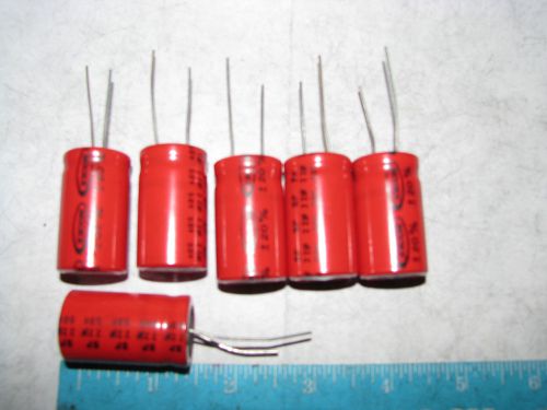 6 XICON 22 UF 50 VOLT LARGE BODY RADIAL CAPACITORS FOR TUBE TRANSISTOR AUDIO AMP