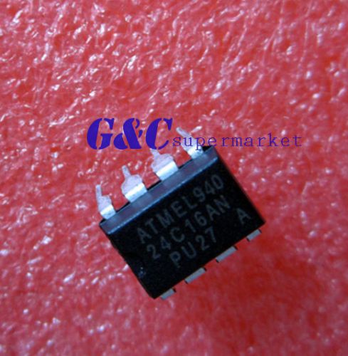 20pcs ic at24c16 at24c16an-pu-2.7 eeprom dip8 new good qualtiy dte code 12+ for sale