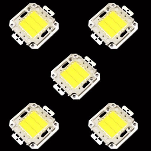 5pcs 20w Brightest LED Chip Energy Saving Chip Bulbs Lights Cool White Lamps