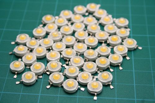 1W 350mA 6500K Warm White High Power LED Lamp Beads Bulb Chip 100-110 LM 10PCS