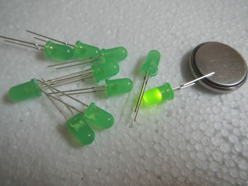 20pcs GREEN 5mm 800-1000MCD water clear led lamp.LED&#039;S