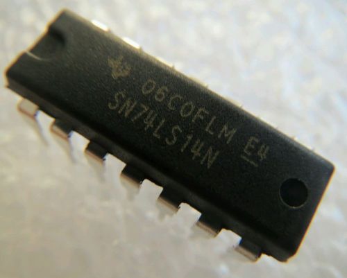 5 Pcs SN74LS14N Texas Instruments Inverters Hex Schmitt-Trigger ICs