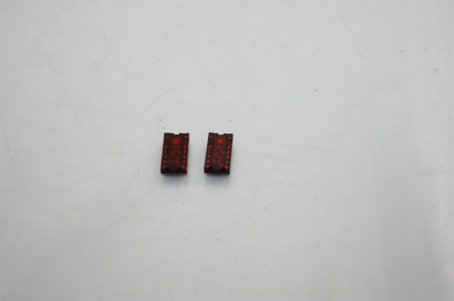 Lot of 2x TIL311 TI.9309 Solid-State Red Hexadecimal Display with Logic 5V 0.3&#034;