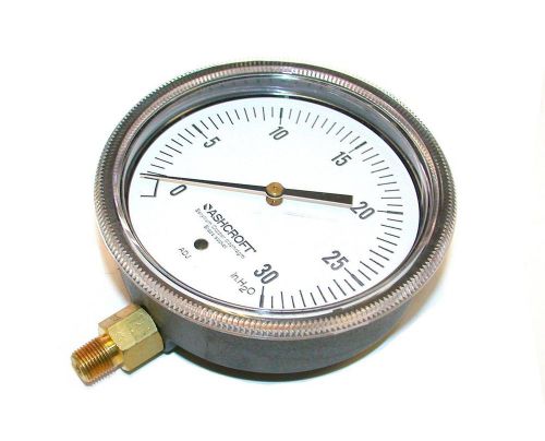 New ashcroft low pressure gauge 1/8 npt model 35-1490-a-01l-30iw for sale