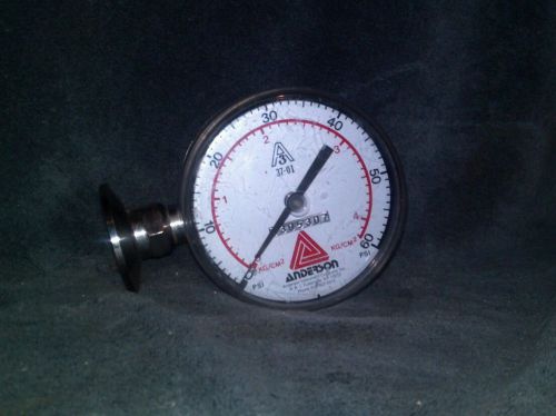 Anderson instruments 3a 37-01 0-60 psi pressure gauge for sale