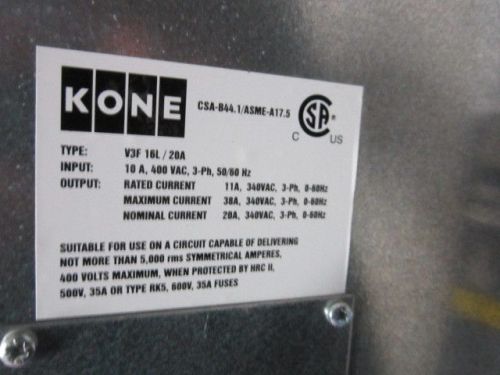 KONE KM769900G13 VARIABLE SPEED AC  elevator inverter