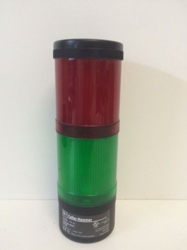 GUARANTEED! CUTLER-HAMMER E26 RED &amp; GREEN STACKLIGHT WITH BASE E26BL SER.A2