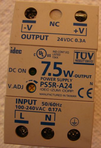 IDEC PS5R-A24 24VDC 0.3A Power Supply