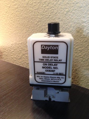 Dayton Solid State Time Delay Relay Model 5X828F  1-10 sec 8 Pin