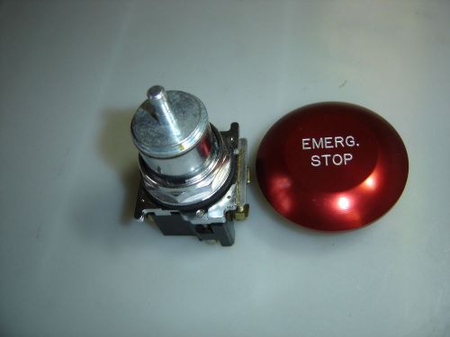 CUTLER HAMMER 10250T SERIES  PUSH-PULL RED MUSH HEAD (E-STOP) SW 2 NO CONTACTS