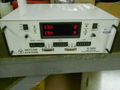 Netcom Systems X-1000 Fast Ethernet Tester Simulator Analyzer USED