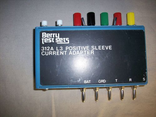 Berry Test Sets 312A L3 Positive Sleeve Current Adapter - NOS - Obsolete