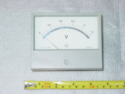 Analog tube Panel Meter MK-2 Voltmeter DC 1.5V mirror scale