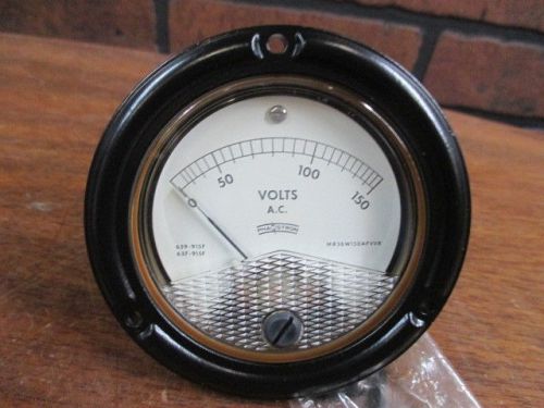 New kurz &amp; root 0-150 a.c. all metal 3 1/2&#034; panel meter 6625-01-227-6705 for sale