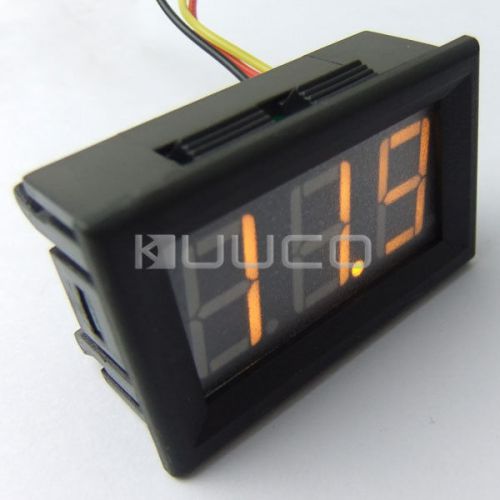 Digital Voltmeter Yellow LED DC 3.5-30V/0-200V Voltage Meter Battery Measure