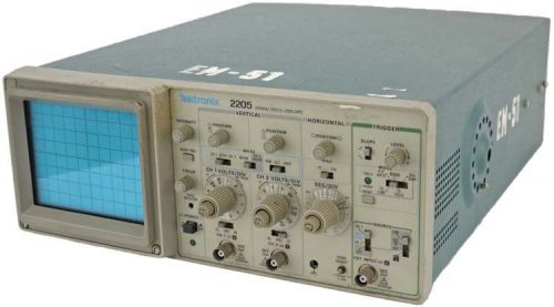 Tektronix 2205 laboratory bench top 2-channel 20mhz analog oscilloscope parts for sale