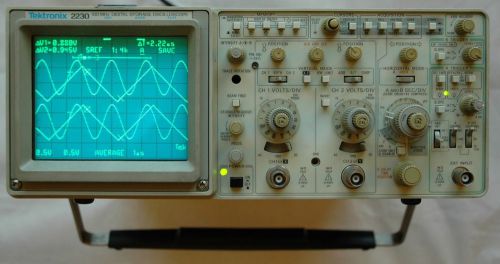 Tektronix 2230 100MHz Digital/Analog Oscilloscope, Two Probes, Power Cord