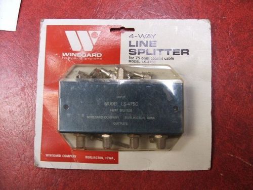 Winegard ls-475c four-way threaded coaxial 75 ohm line splitter for sale