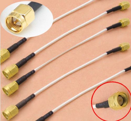 20PCS SMA Male to SMA Male plug Crimp RG316 cables RF Conversion Links 15cm