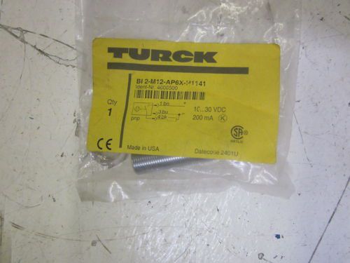 Turck b i2-m12-ap6x-h1141 proximity sensor 10-30vdc *new in a factory bag* for sale