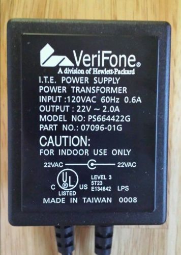 VeriFone Model #PS664422G Credit Card Terminal Power Supply - FREE SHIPPING