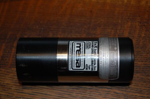 Bruel &amp; Kjaer Type 4230 Sound Level Calibrator 94 dB w/ US MESA Approval