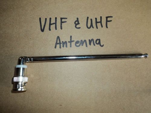 New bnc telescopic vhf uhf foldable antenna portable radio scanner ect dual usa for sale