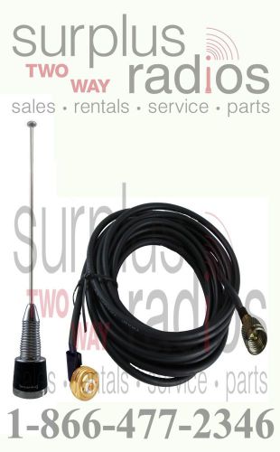 Antenna hole mount cable nmo uhf vhf mini uhf motorola m1225 cdm750 cm300 pm400 for sale