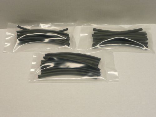 6&#034; cut pcs 10pcs/bag 1/4&#034; black heat shrink tubing for sale