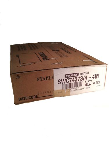 Swc74373/4-4m stanley bostitch staples - 1 case for sale