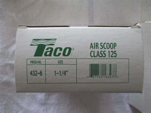 Taco 1 1/4&#034; air scoop for boiler installation - taco part #432-6 - brand new for sale