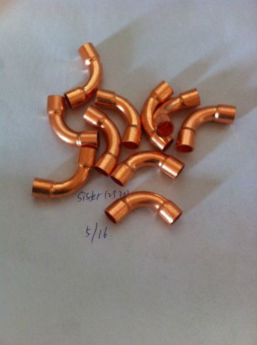 10pcs 90 degree 5/16&#034; long radius elbow -cxc copper fittings for sale