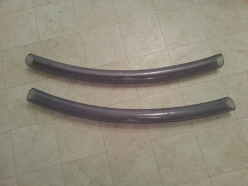 Pair of large 2” id, 2.75”od, 36” l, 6&#039; total,clear flexible vinyl hose tube,new for sale