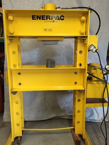 *nice* enerpac 100 ton press, h frame, comes with 10,000psi hydraulic pump for sale