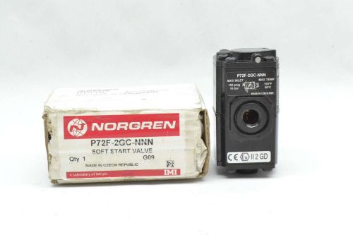 New norgren p72f-2gc-nnn soft start 1/4in npt pneumatic valve d408627 for sale