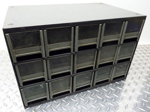 15 bin drawer compartment cabinet organizer w/ screws washers &amp; pins for sale